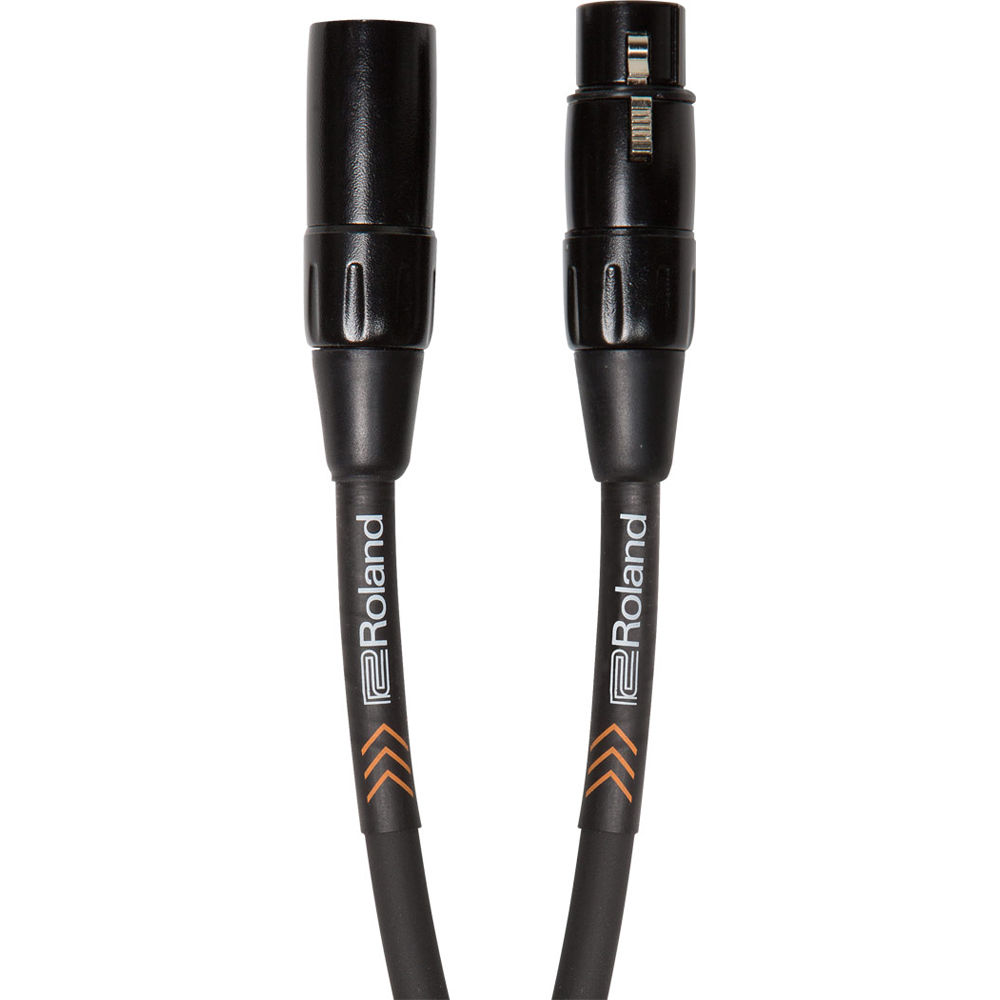 Roland Black Series Heavy-Duty XLR to XLR Balanced Microphone Cable (15')