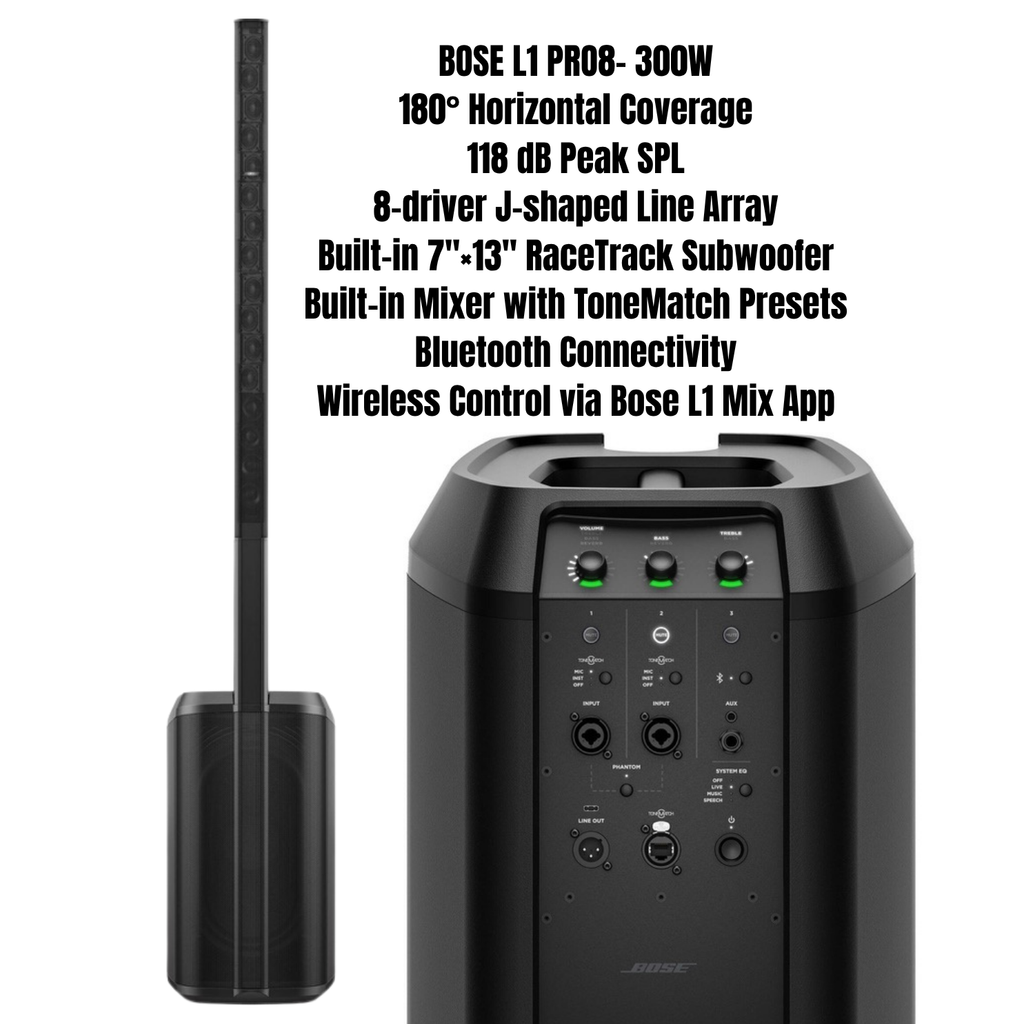 Bose L1 PRO8 VX9 SM58